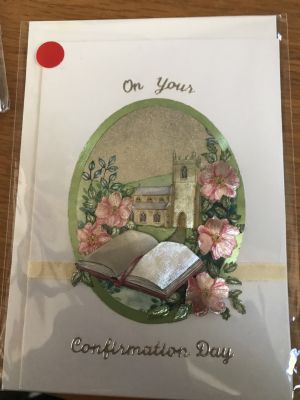 Handmade confirmation card