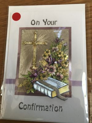 Handmade confirmation card